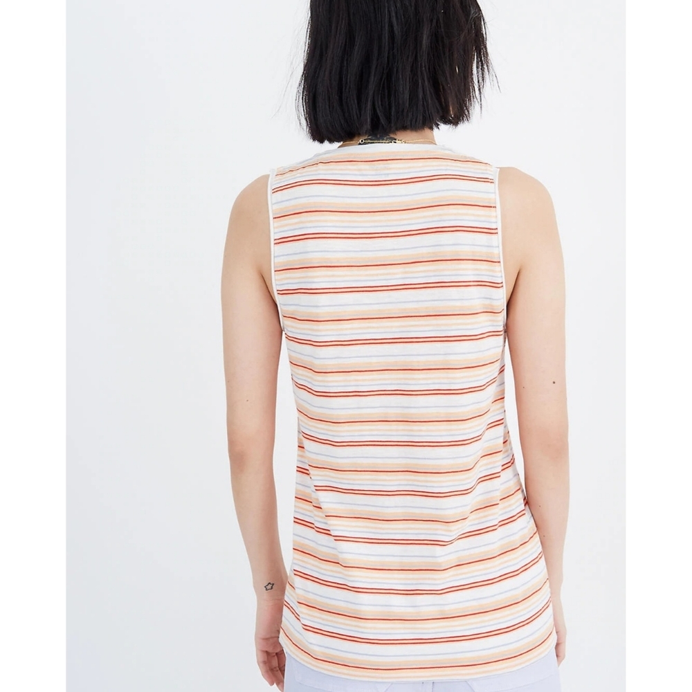 Madewell Whisper Cotton Pocket Tank Top - Picture 2 of 8